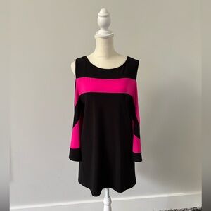 Frank Lyman Cold Shoulder Tunic Top